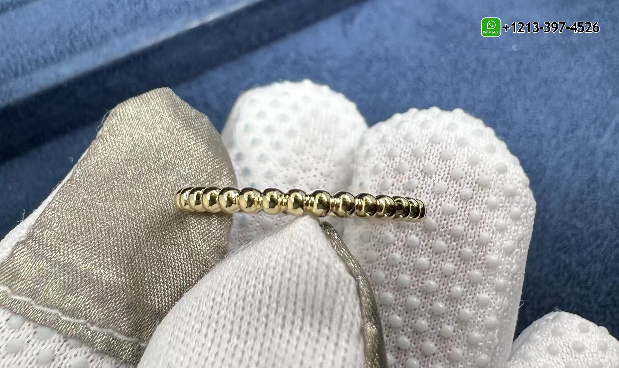 Van-Cleef-Arpels-Perlee-Pearls-of-Gold-Small-Model-18K-Yellow-Gold-Ring-VCARPJMG00-6.jpg Custom Made 1:1 High Quality Van Cleef & Arpels Perlee Pearls of Gold Small Model 18K Yellow Gold Ring - High Quality 18k Gold and Diamond Luxury Distinctive Collection Designer Jewelry Customized Factory Price - Image 7