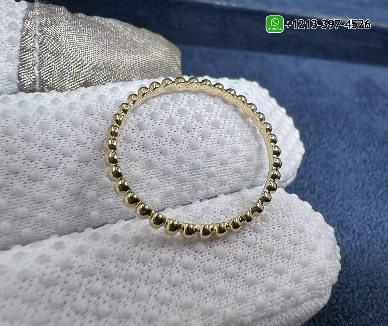 Van-Cleef-Arpels-Perlee-Pearls-of-Gold-Small-Model-18K-Yellow-Gold-Ring-VCARPJMG00.jpg Custom Made 1:1 High Quality Van Cleef & Arpels Perlee Pearls of Gold Small Model 18K Yellow Gold Ring - High Quality 18k Gold and Diamond Luxury Distinctive Collection Designer Jewelry Customized Factory Price - Image 3