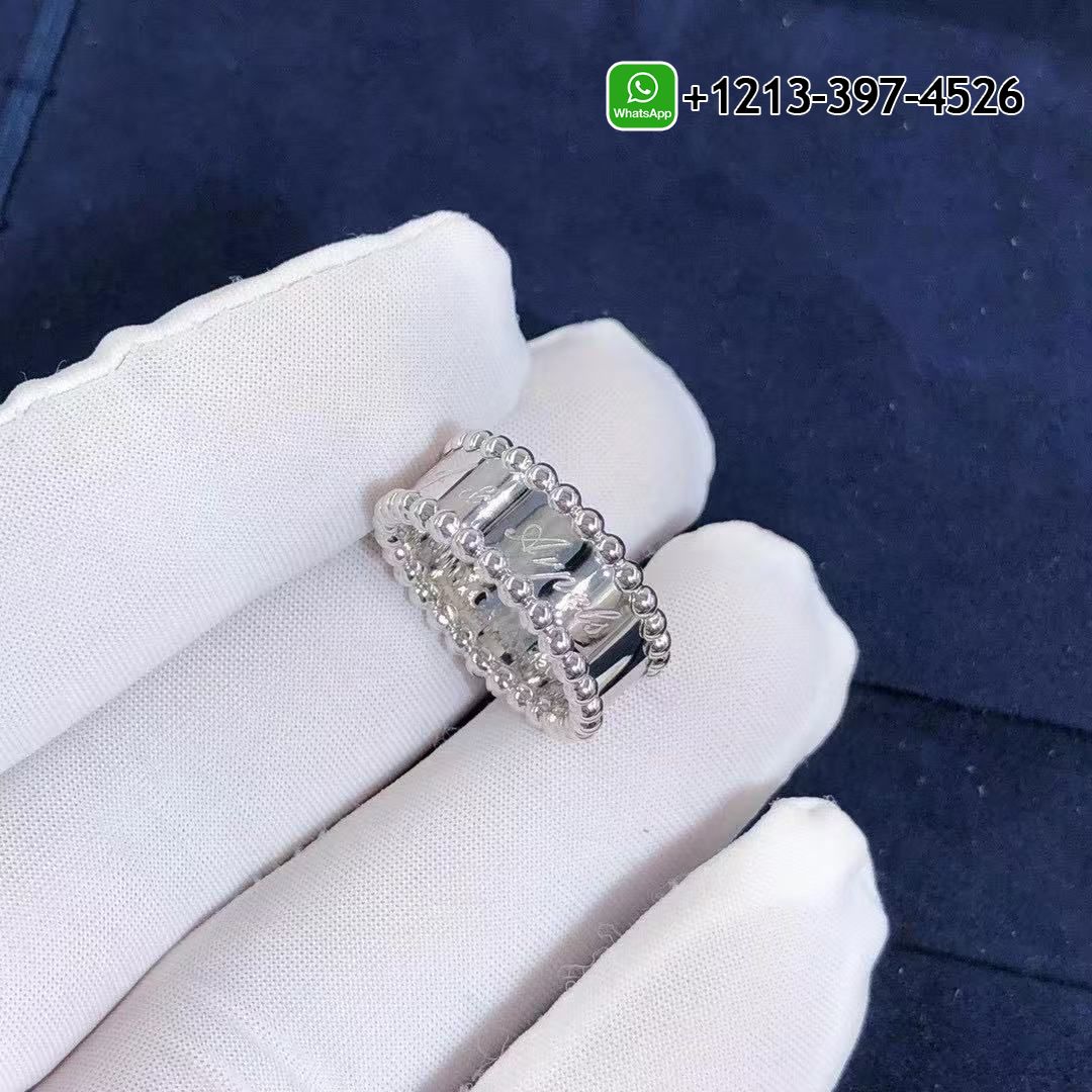 Van-Cleef-Arpels-Perlee-Signature-Pure-18k-White-Gold-Ring-VCARN32300-3.jpg Custom Made Best Sellers Quality 1:1 Van Cleef & Arpels Perlée Signature Pure 18k White Gold Ring - High Quality 18k Gold and Diamond Luxury Distinctive Collection Designer Jewelry Customized Factory Price - Image 4
