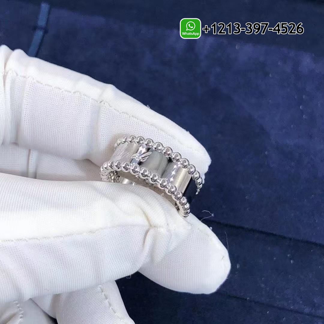 Van-Cleef-Arpels-Perlee-Signature-Pure-18k-White-Gold-Ring-VCARN32300.jpg Custom Made Best Sellers Quality 1:1 Van Cleef & Arpels Perlée Signature Pure 18k White Gold Ring - High Quality 18k Gold and Diamond Luxury Distinctive Collection Designer Jewelry Customized Factory Price