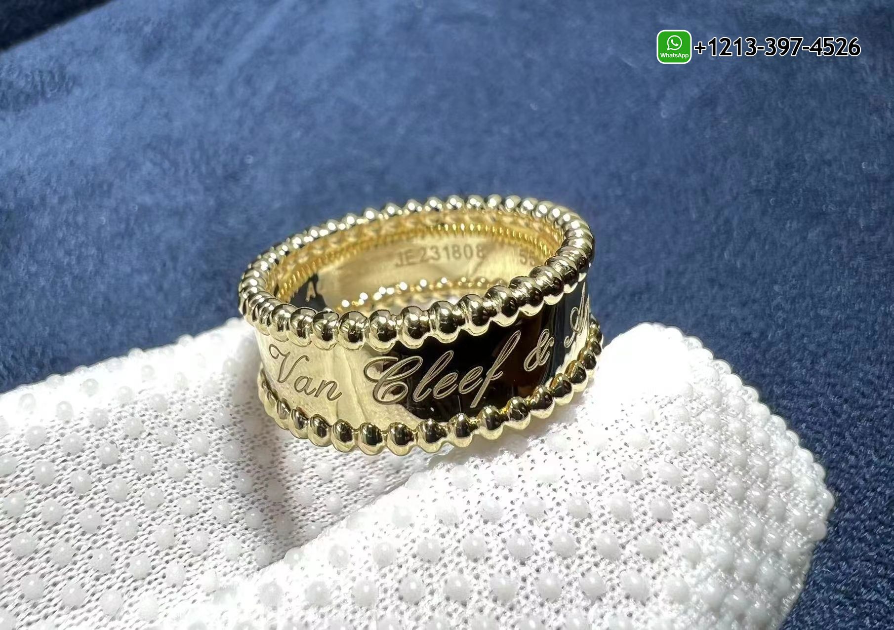 Van-Cleef-Arpels-Perlee-Signature-Pure-18k-Yellow-Gold-Ring-VCARO3Y600-2.jpg Best Sellers 1:1 Quality Cheap Custom Made Van Cleef & Arpels Perlée Signature Pure 18k Yellow Gold Ring - High Quality 18k Gold and Diamond Luxury Distinctive Collection Designer Jewelry Customized Factory Price - Image 4
