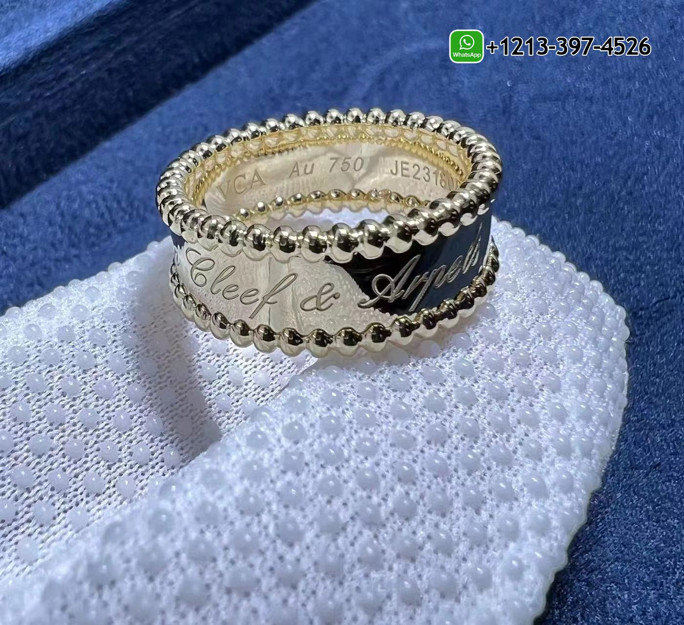 Van-Cleef-Arpels-Perlee-Signature-Pure-18k-Yellow-Gold-Ring-VCARO3Y600-4.jpg Best Sellers 1:1 Quality Cheap Custom Made Van Cleef & Arpels Perlée Signature Pure 18k Yellow Gold Ring - High Quality 18k Gold and Diamond Luxury Distinctive Collection Designer Jewelry Customized Factory Price - Image 2