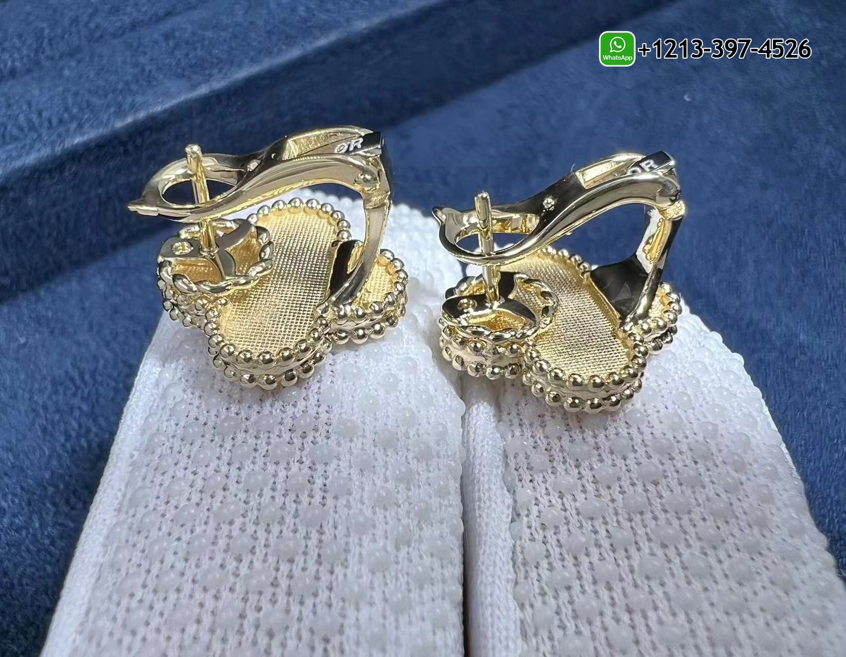 Van-Cleef-Arpels-Vintage-Alhambra-18K-Yellow-Gold-Earrings-–-VCARO1IH00-2.jpg Custom Made Best Sellers Quality 1:1 Copy Van Cleef & Arpels Vintage Alhambra 18K Yellow Gold Earrings - High Quality 18k Gold and Diamond Luxury Distinctive Collection Designer Jewelry Customized Factory Price - Image 3