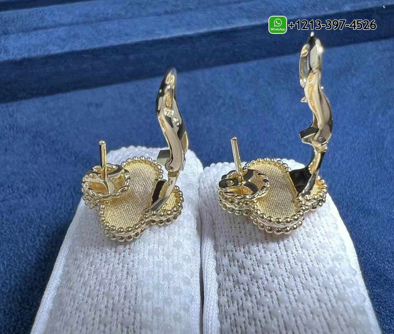 Van-Cleef-Arpels-Vintage-Alhambra-18K-Yellow-Gold-Earrings-–-VCARO1IH00-3.jpg Custom Made Best Sellers Quality 1:1 Copy Van Cleef & Arpels Vintage Alhambra 18K Yellow Gold Earrings - High Quality 18k Gold and Diamond Luxury Distinctive Collection Designer Jewelry Customized Factory Price - Image 4