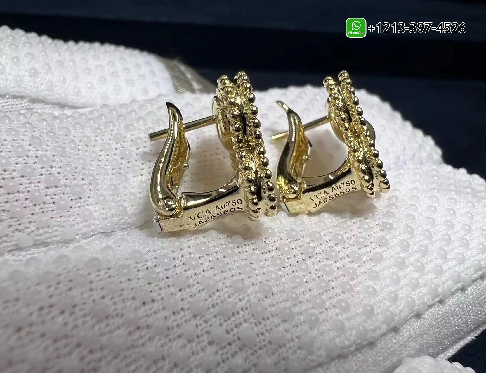 Van-Cleef-Arpels-Vintage-Alhambra-18K-Yellow-Gold-Full-Diamond-Earrings-VCARA44700-3.jpg Custom Made Best Sellers Quality 1:1 Copy Van Cleef & Arpels Vintage Alhambra 18K Yellow Gold Full Diamond Earrings - High Quality 18k Gold and Diamond Luxury Distinctive Collection Designer Jewelry Customized Factory Price - Image 5