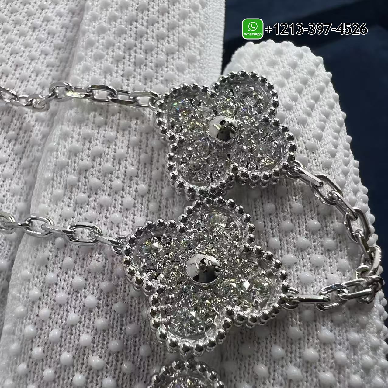 Van-Cleef-Arpels-Vintage-Alhambra-4.83ct-Diamond-18k-White-Gold-10-Motif-Necklace-VCARA42400-10-4.jpg Custom Made Best Sellers Quality 1:1 Van Cleef & Arpels Vintage Alhambra 4.83ct Diamond 18k White Gold 10 Motif Necklace - High Quality 18k Gold and Diamond Luxury Distinctive Collection Designer Jewelry Customized Factory Price - Image 11