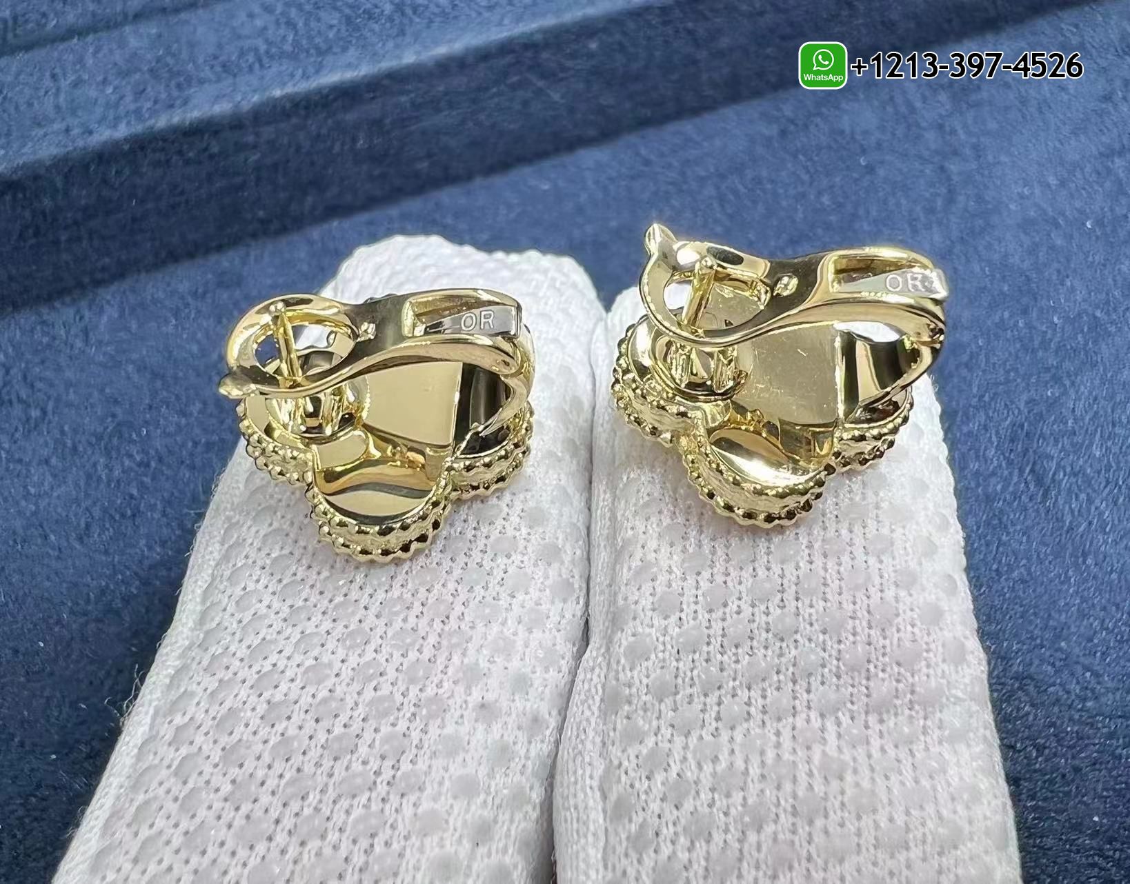 Van-Cleef-Arpels-Vintage-Alhambra-Guilloche-18k-Yellow-Gold-Earrings-VCARP3JL00-1.jpg Custom Made Best Sellers Quality 1:1 Copy Van Cleef & Arpels Vintage Alhambra Guilloche 18k Yellow Gold Earrings - High Quality 18k Gold and Diamond Luxury Distinctive Collection Designer Jewelry Customized Factory Price - Image 3