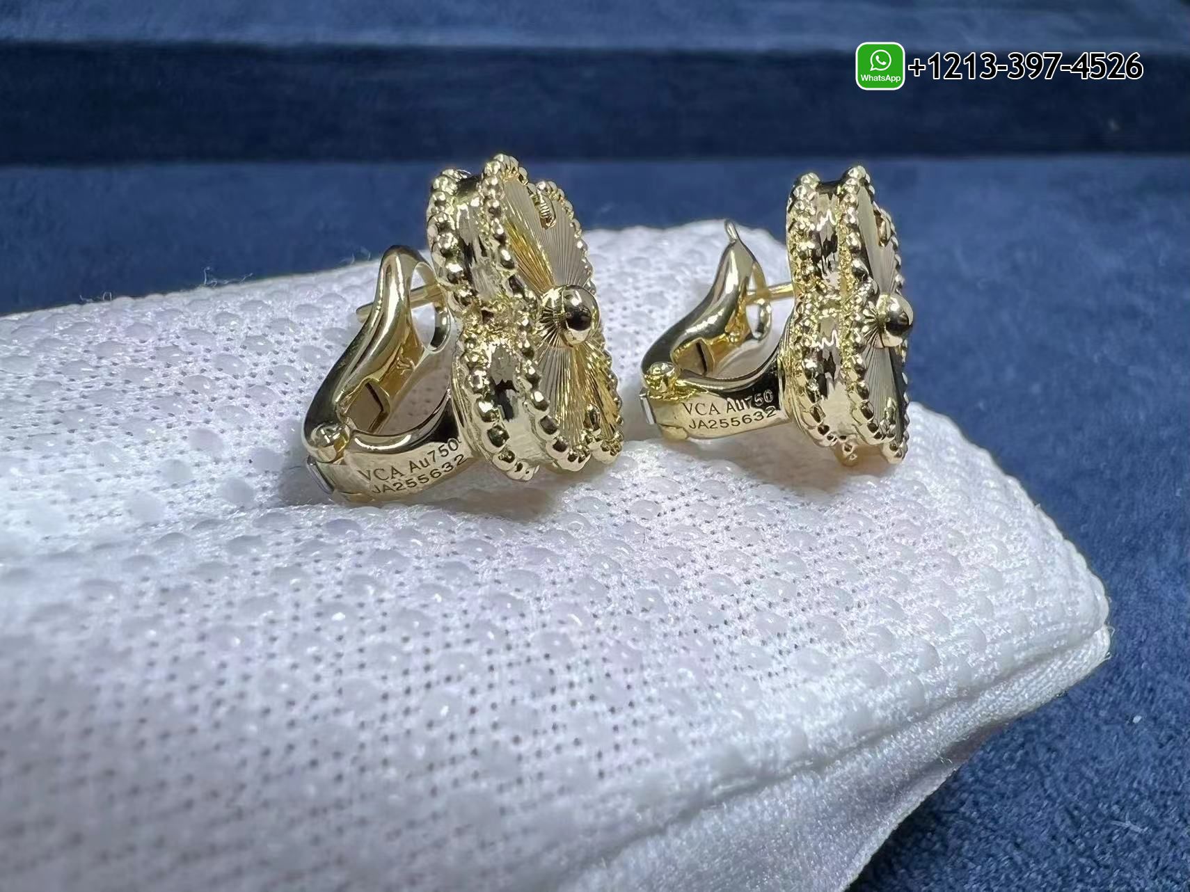 Van-Cleef-Arpels-Vintage-Alhambra-Guilloche-18k-Yellow-Gold-Earrings-VCARP3JL00-2.jpg Custom Made Best Sellers Quality 1:1 Copy Van Cleef & Arpels Vintage Alhambra Guilloche 18k Yellow Gold Earrings - High Quality 18k Gold and Diamond Luxury Distinctive Collection Designer Jewelry Customized Factory Price - Image 4