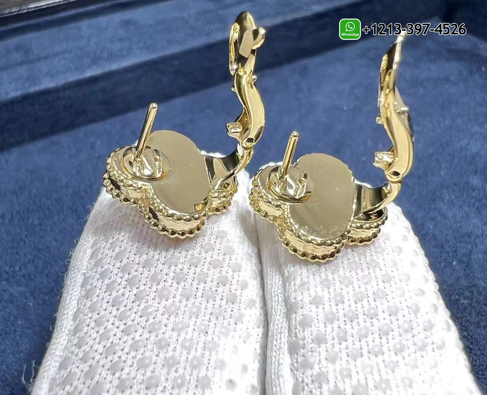 Van-Cleef-Arpels-Vintage-Alhambra-Guilloche-18k-Yellow-Gold-Earrings-VCARP3JL00-3.jpg Custom Made Best Sellers Quality 1:1 Copy Van Cleef & Arpels Vintage Alhambra Guilloche 18k Yellow Gold Earrings - High Quality 18k Gold and Diamond Luxury Distinctive Collection Designer Jewelry Customized Factory Price - Image 5