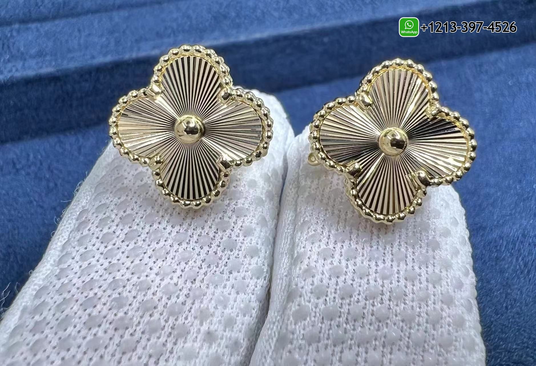 Van-Cleef-Arpels-Vintage-Alhambra-Guilloche-18k-Yellow-Gold-Earrings-VCARP3JL00.jpg Custom Made Best Sellers Quality 1:1 Copy Van Cleef & Arpels Vintage Alhambra Guilloche 18k Yellow Gold Earrings - High Quality 18k Gold and Diamond Luxury Distinctive Collection Designer Jewelry Customized Factory Price - Image 2