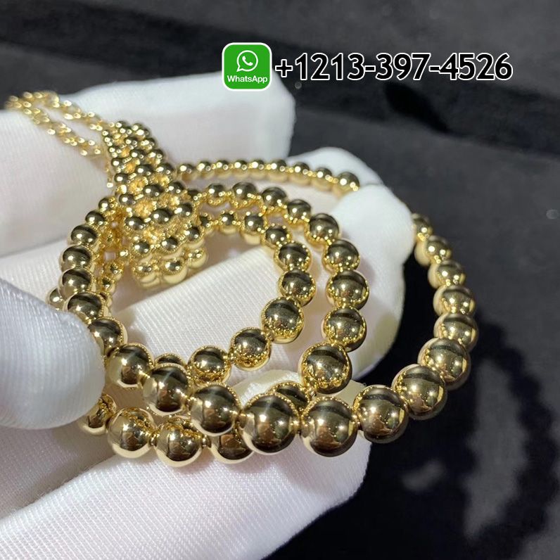 Van-Cleef-Perlee-Couleurs-Transformable-18K-Yellow-Gold-Coral-Long-Necklace-VCARP4DL00-3.jpg 100% same as original Van Cleef & Arpels - High Quality 18k Gold and Diamond Luxury Distinctive Collection Designer Jewelry Customized Factory Price - Image 4