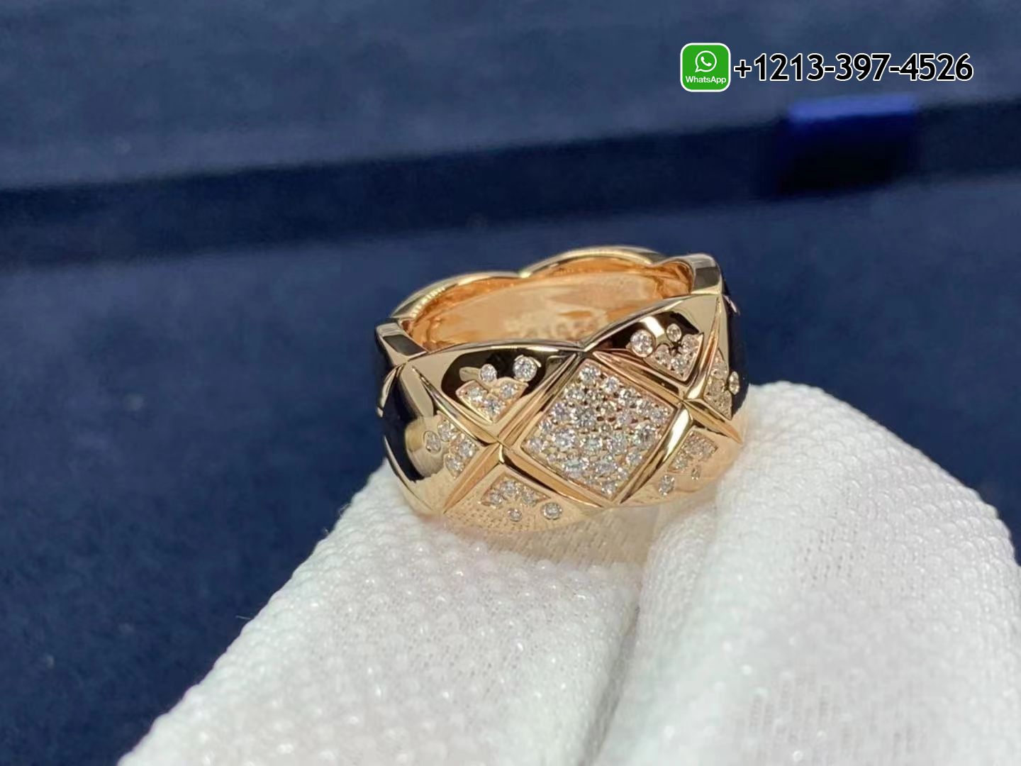 a0dnhti4fjs Chanel Beige / Rose Gold Diamond Coco Crush Ring J11100 - High Quality 18k Gold and Diamond Luxury Distinctive Collection Designer Jewelry Customized Factory Price - Image 5