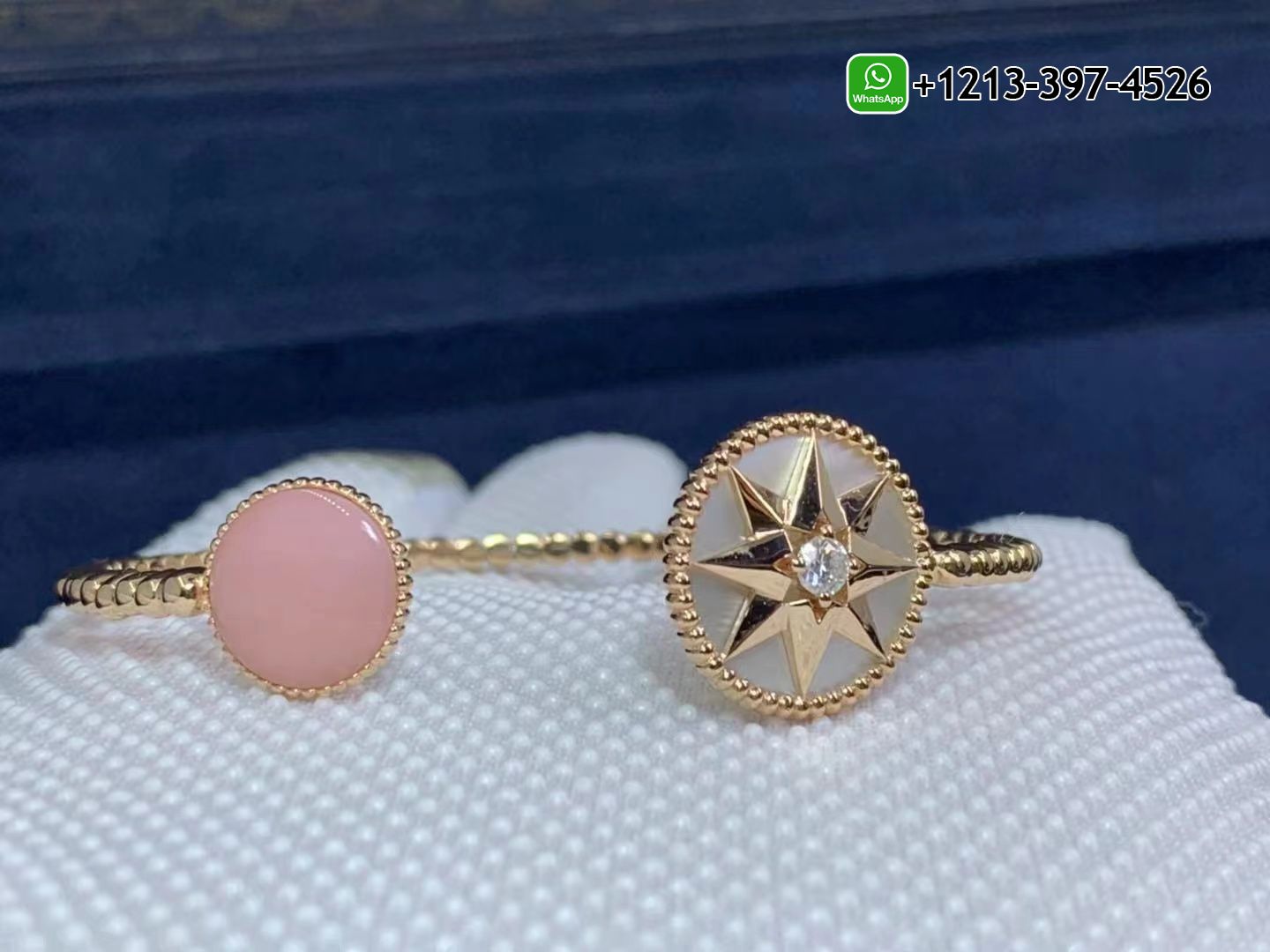 a0jpruchukg Best Sellers 1:1 Quality Cheap Custom Made Dior 18K Mother of Pearl, Opal & Diamond Rose des Vents Bracelet - High Quality 18k Gold and Diamond Luxury Distinctive Collection Designer Jewelry Customized Factory Price - Image 4