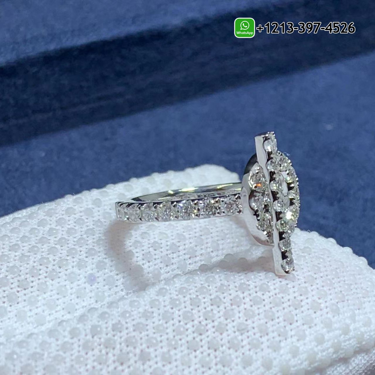 a3sa1iksluc Real 1:1 High Quality 18k Gold Hermes Finesse Diamond 18K White Gold Ring - High Quality 18k Gold and Diamond Luxury Distinctive Collection Designer Jewelry Customized Factory Price - Image 3