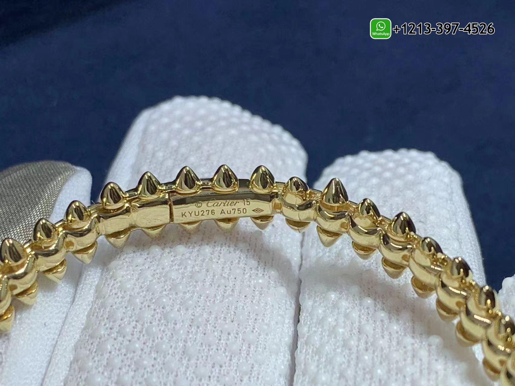 afbrijsqp4y Custom Made Best Quality 1:1 Cheap Custom Cartier Clash De Cartier Solid 18K Yellow Gold Medium Model Bracelet - High Quality 18k Gold and Diamond Luxury Distinctive Collection Designer Jewelry Customized Factory Price - Image 3