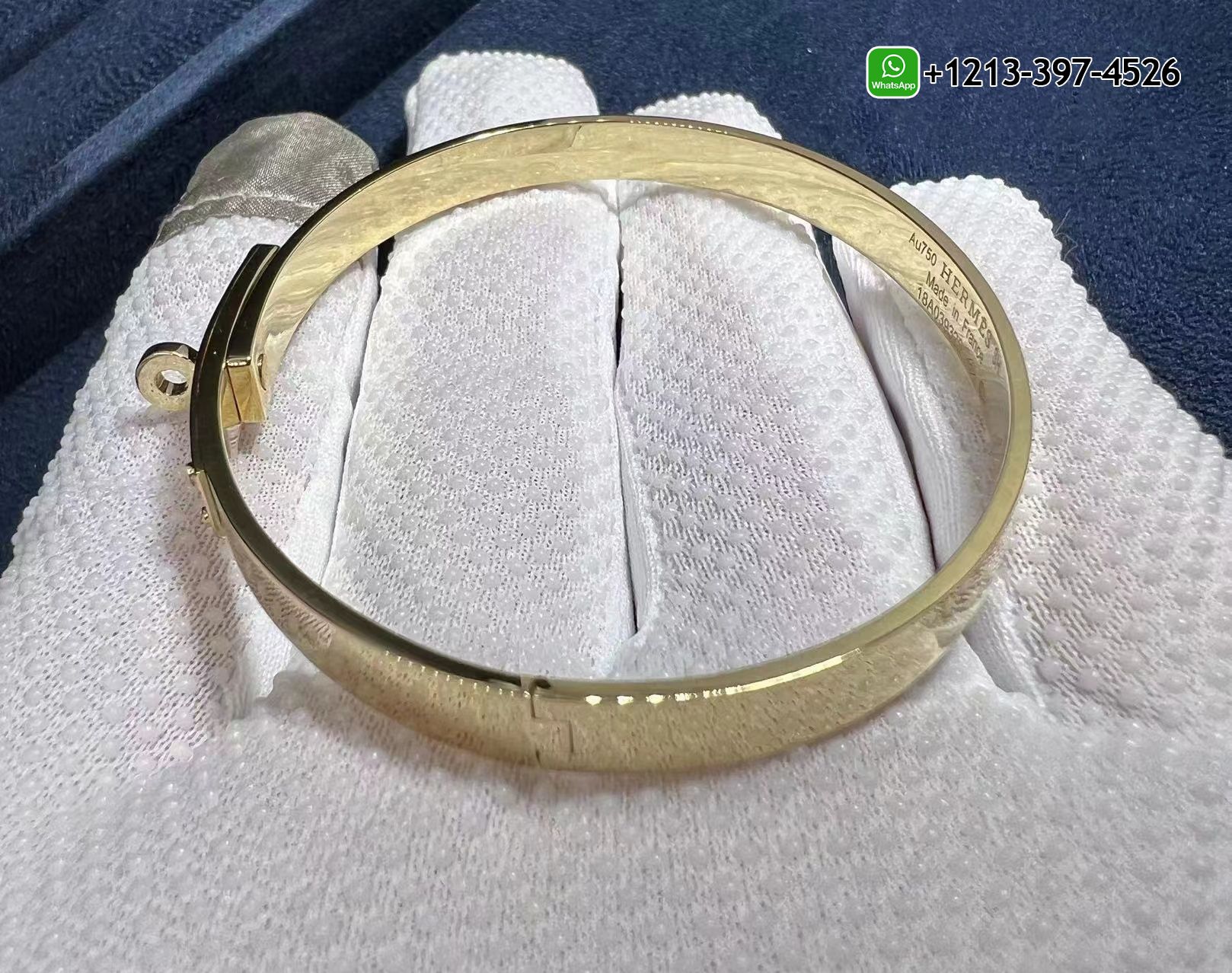 ahupfj525zh Custom Made Best Sellers Quality 1:1 Copy Hermès Kelly 18K Yellow Gold Set With Diamonds Bracelet - High Quality 18k Gold and Diamond Luxury Distinctive Collection Designer Jewelry Customized Factory Price - Image 4