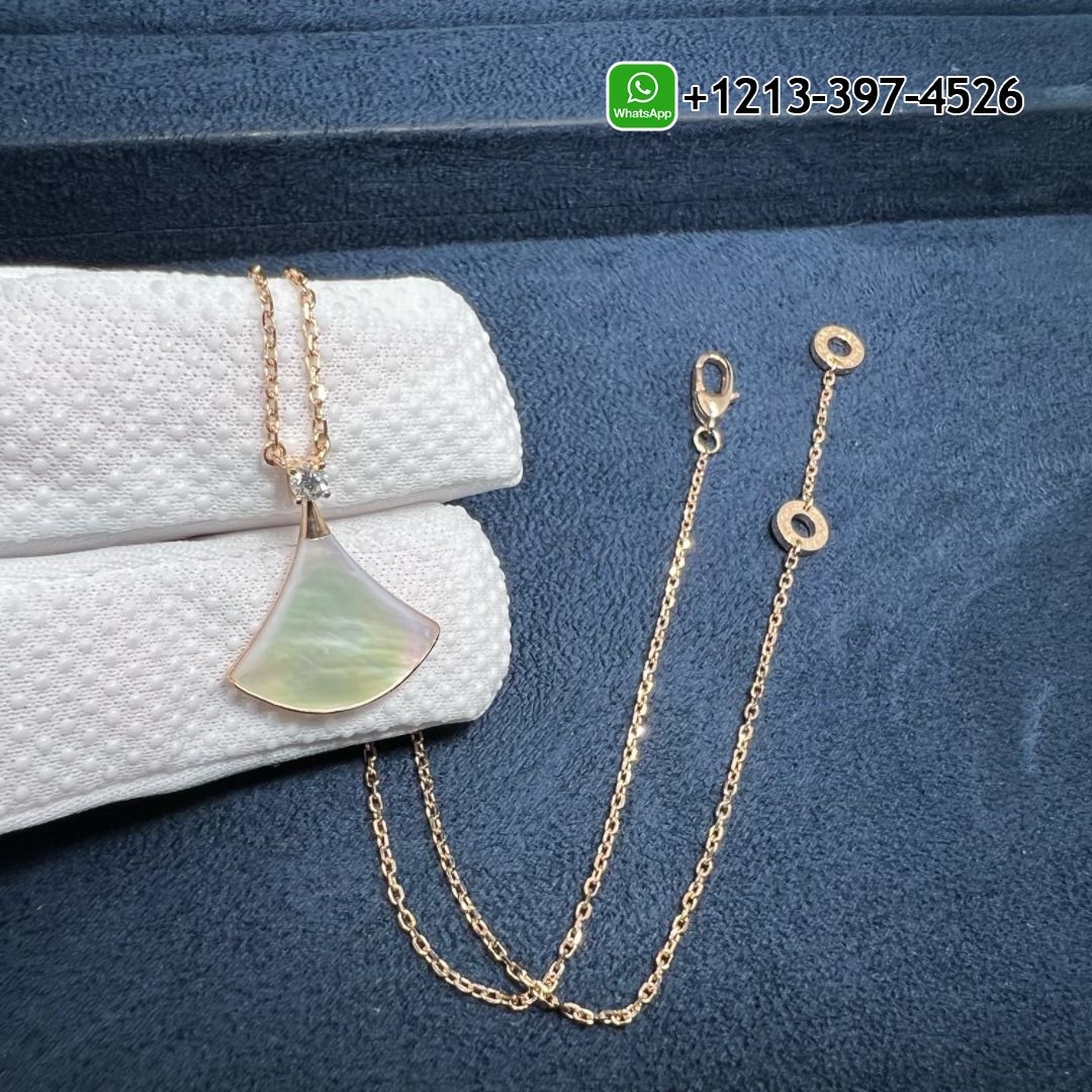 Best Quality Bvlgari Divas’ Dream Diamond & Mother of Pearl 18k Rose Gold Pendant Necklace Replica - High Quality 18k Gold and Diamond Luxury Distinctive Collection Designer Jewelry Customized Factory Price