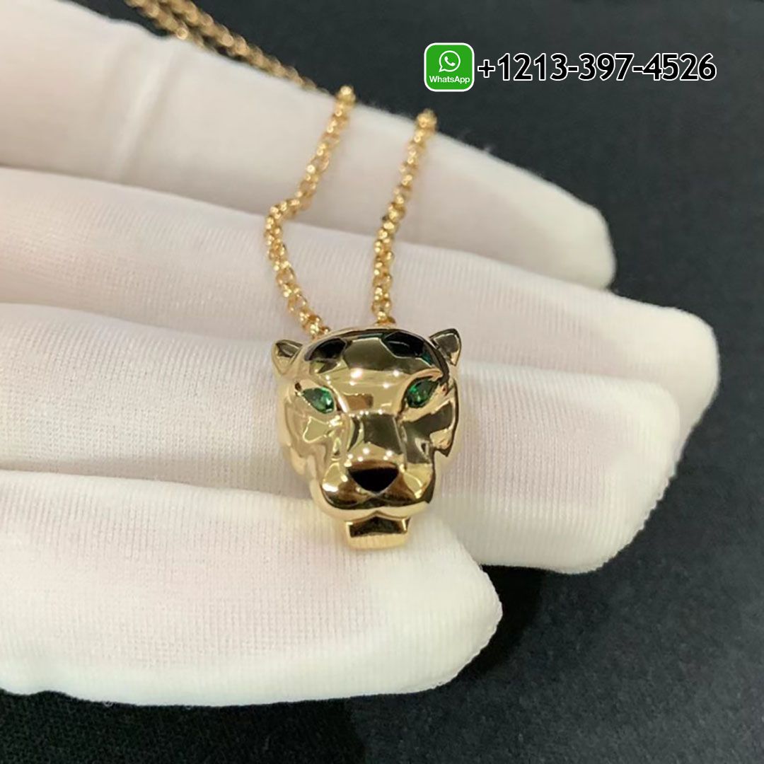 b1c5ceamyk1 Custom Made Best Quality 1:1 Panthère de Cartier 18K Yellow Gold Tsavorite Garnets Necklace - High Quality 18k Gold and Diamond Luxury Distinctive Collection Designer Jewelry Customized Factory Price