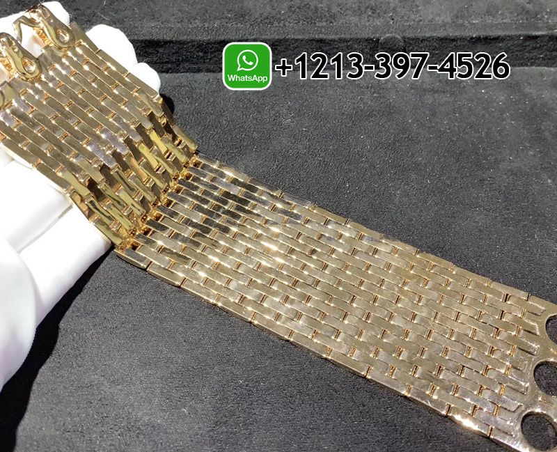 b5jf3lb3j1i Custom Made Best Quality 1:1 Copy Cartier 18k Rose Gold Full Pave Diamonds Agrafe High Jewellery Cuff Bracelet - High Quality 18k Gold and Diamond Luxury Distinctive Collection Designer Jewelry Customized Factory Price - Image 5