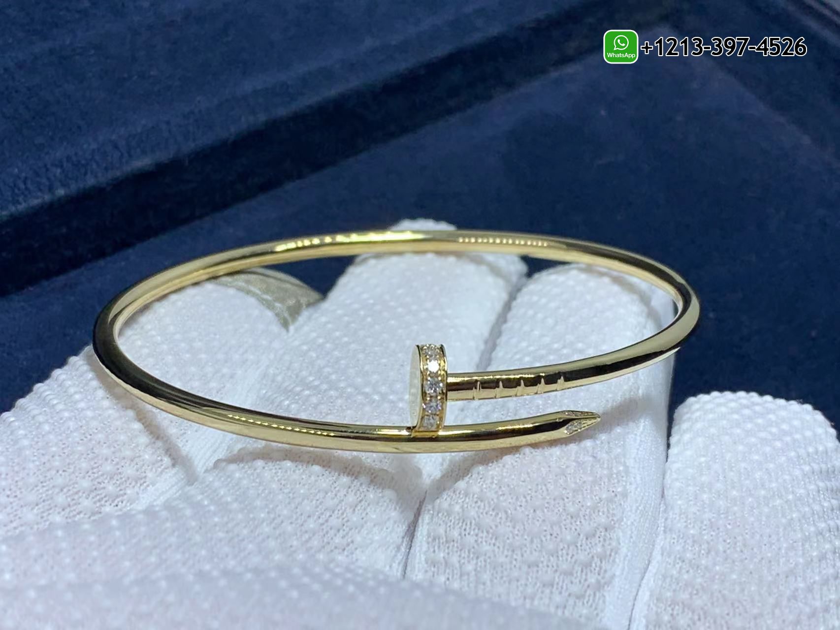 bbt1kvfd02h Cartier Juste Un Clou Diamonds 18k Yellow Gold Small Model Nail Bracelet B6066117 - High Quality 18k Gold and Diamond Luxury Distinctive Collection Designer Jewelry Customized Factory Price - Image 7