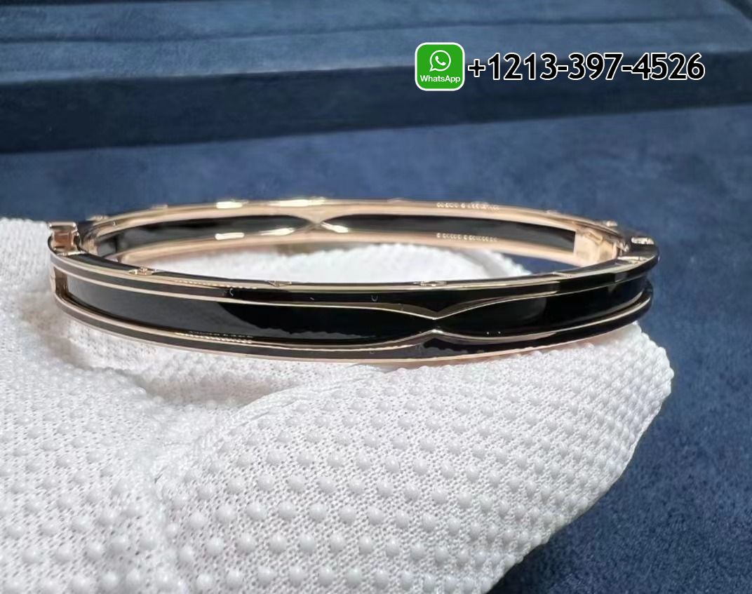bc13sxky1th Best Sellers 1:1 Quality Cheap Custom Made Bulgari B.zero1 bracelet in 18 kt rose gold with matte black ceramic - High Quality 18k Gold and Diamond Luxury Distinctive Collection Designer Jewelry Customized Factory Price - Image 8