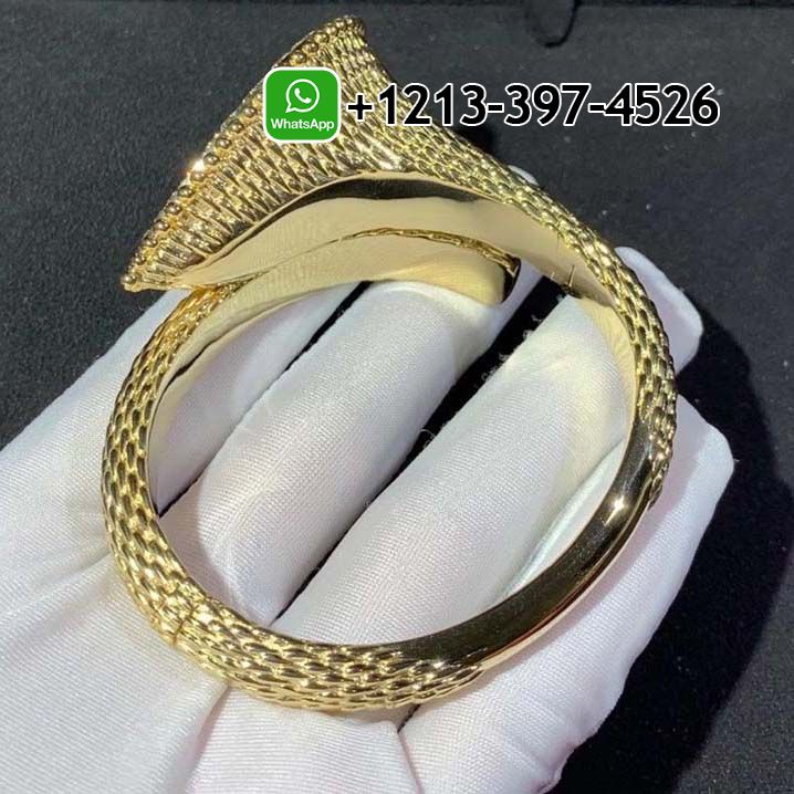 bdd0k1zu5p4 Custom Made Best Sellers Quality 1:1 Boucheron Serpent Bohème 18k Yellow Gold Diamond Bangle Bracelet - High Quality 18k Gold and Diamond Luxury Distinctive Collection Designer Jewelry Customized Factory Price - Image 5