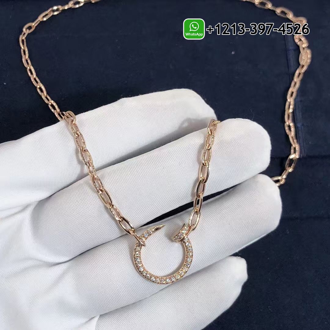 bjcx02oynab Cartier Juste un Clou Chain 18K Rose Gold Diamonds Necklace N7413500 - High Quality 18k Gold and Diamond Luxury Distinctive Collection Designer Jewelry Customized Factory Price - Image 5