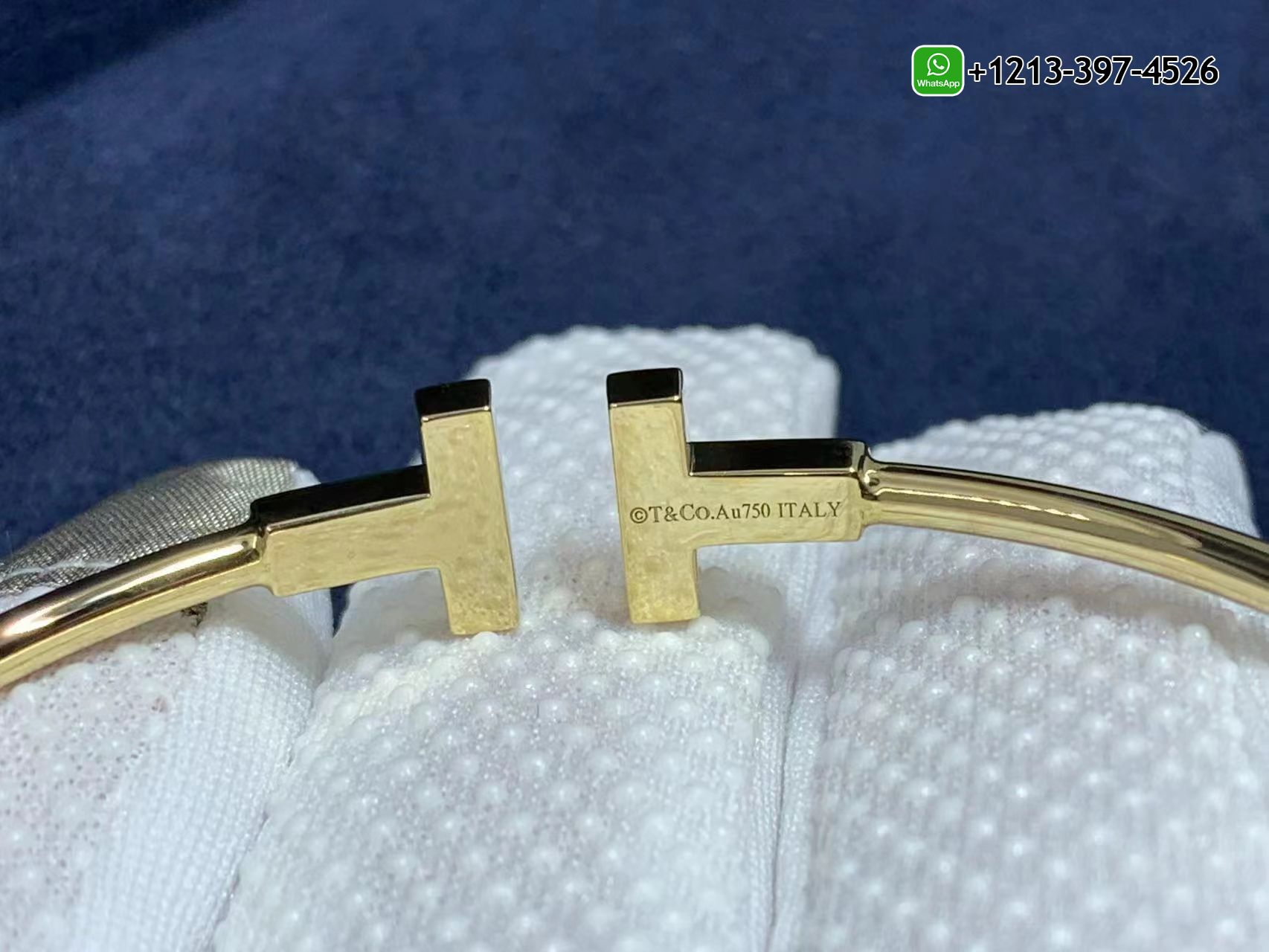 Custom Made Best Quality 1:1 Cheap Tiffany T Wire 18k Yellow Gold Bracelet - High Quality 18k Gold and Diamond Luxury Distinctive Collection Designer Jewelry Customized Factory Price Blknu03rno4