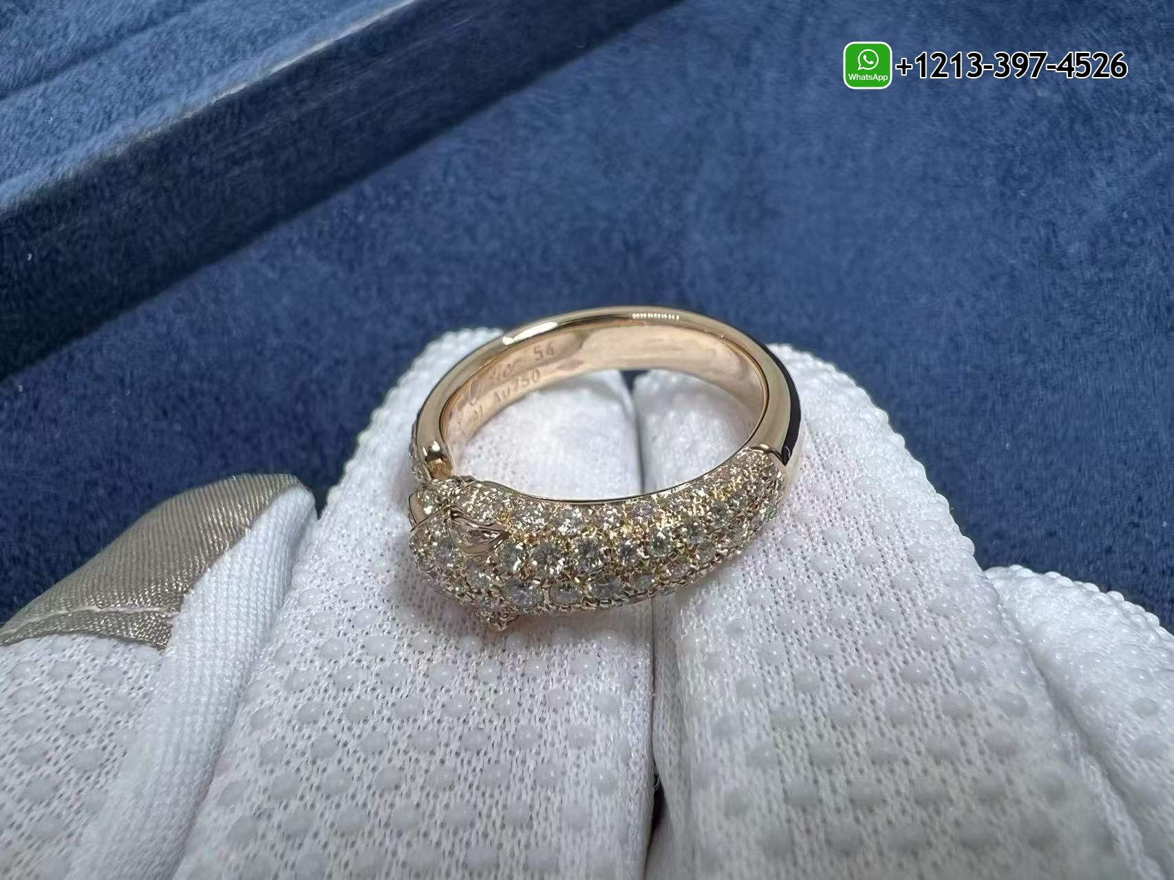 bm1vy5eafjc Cartier 18k Rose Gold Pave Diamond Panthere de Cartier Small Model Ring N4765500 - High Quality 18k Gold and Diamond Luxury Distinctive Collection Designer Jewelry Customized Factory Price - Image 5