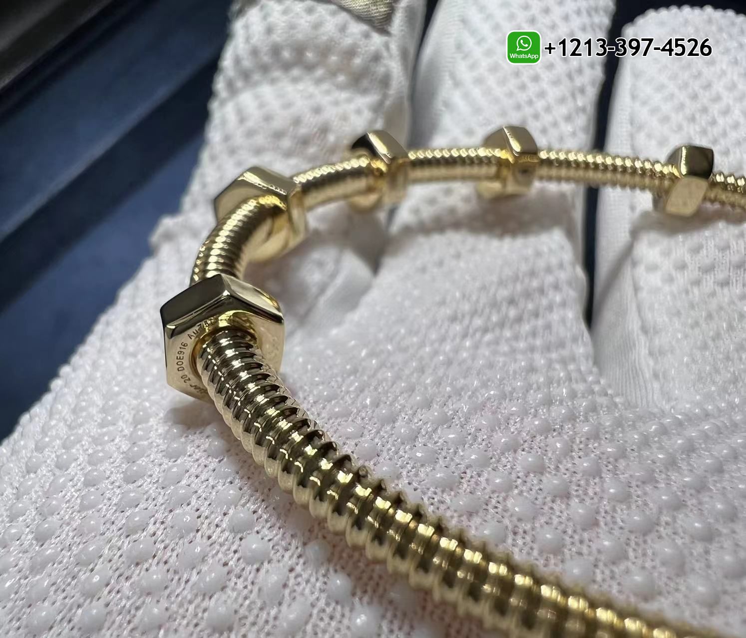 br3htzgf4n4 1:1 Quality Custom Made Cartier Pure 18k Yellow Gold Ecrou de Cartier Screws Bracelet - High Quality 18k Gold and Diamond Luxury Distinctive Collection Designer Jewelry Customized Factory Price - Image 4