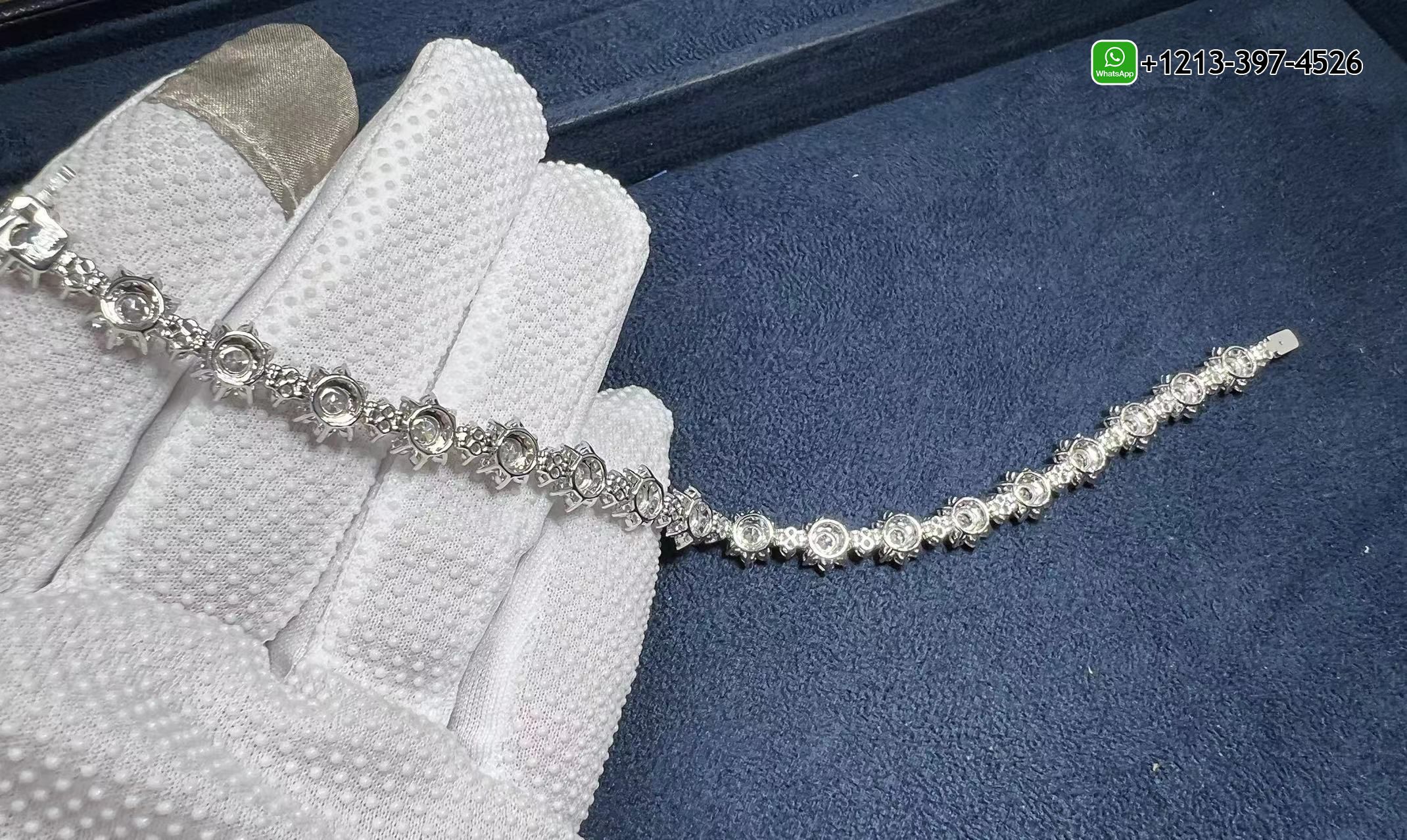 brhx2w2ilzj Custom Made Best Sellers Quality 1:1 Harry Winston Sunflower Small Platinum Diamond Bracelet - High Quality 18k Gold and Diamond Luxury Distinctive Collection Designer Jewelry Customized Factory Price - Image 9