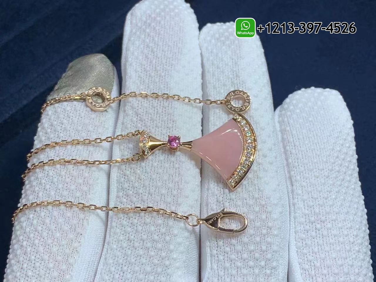 btw1udqmtog Custom Made Best Quality 1:1 Bvlgari Divas’ Dream 18K Rose Gold Valentine’s Day Limited Edition Necklace - High Quality 18k Gold and Diamond Luxury Distinctive Collection Designer Jewelry Customized Factory Price - Image 2