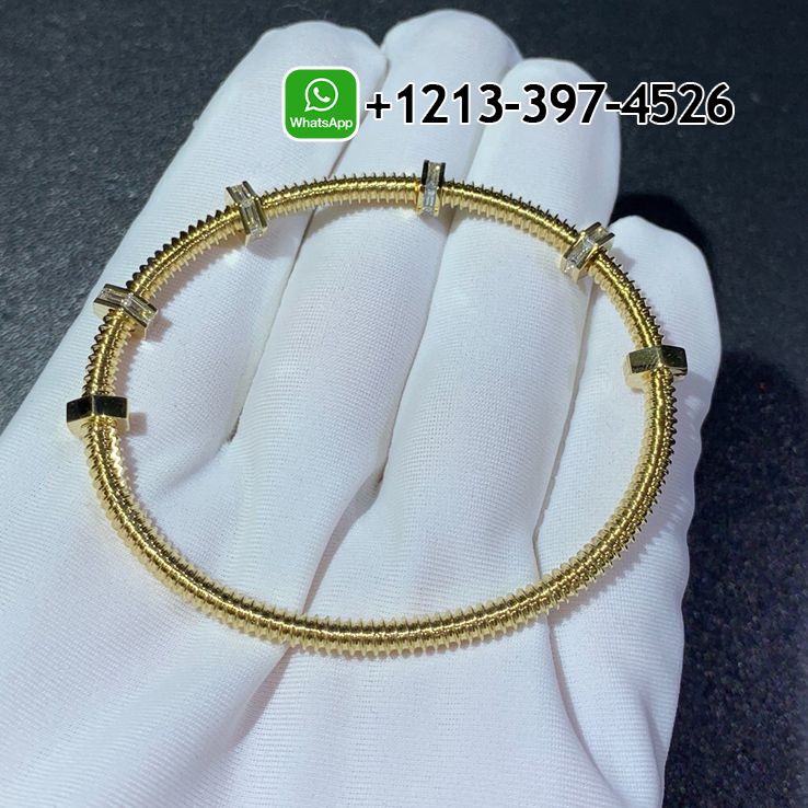 bvrcu0pc2b2 Best Sellers 1:1 Quality Cheap Cartier 18k Yellow Gold Ecrou De Cartier Diamond Bracelet - High Quality 18k Gold and Diamond Luxury Distinctive Collection Designer Jewelry Customized Factory Price - Image 6