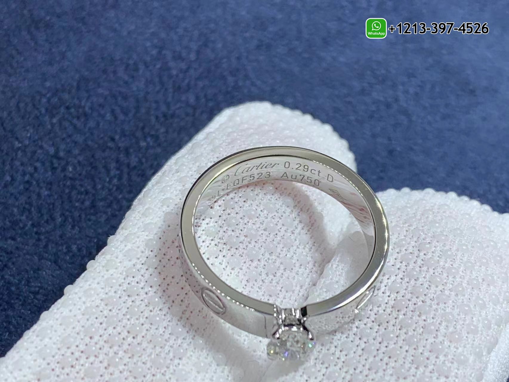 bypnmhb4m1x Custom Made Best Quality 1:1 Copy Cartie Love Solitaire 18K White Gold Diamond Ring - High Quality 18k Gold and Diamond Luxury Distinctive Collection Designer Jewelry Customized Factory Price - Image 3