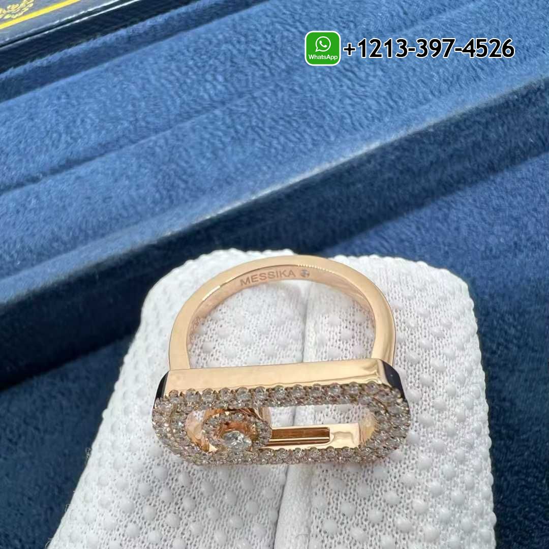 c1ktxvc3wgv Custom Made Best Sellers Quality 1:1 Messika So Move Pavé 18K Rose Gold and 0.6ct Diamond Ring - High Quality 18k Gold and Diamond Luxury Distinctive Collection Designer Jewelry Customized Factory Price - Image 2