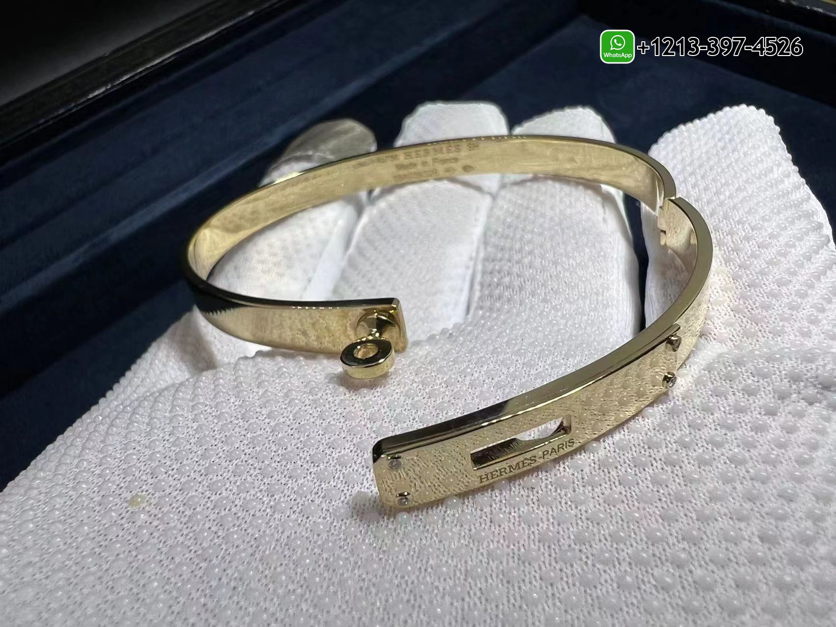 cclodqbfrbg Custom Made Best Sellers Quality 1:1 Copy Hermès Kelly 18K Yellow Gold Set With Diamonds Bracelet - High Quality 18k Gold and Diamond Luxury Distinctive Collection Designer Jewelry Customized Factory Price - Image 2