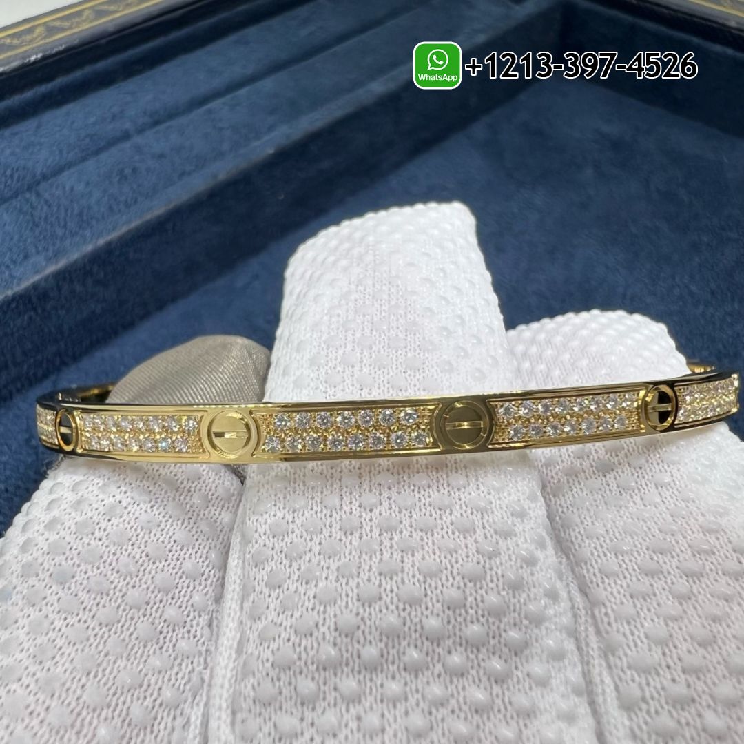 cezqhsvtunw Custom Made Cartier Love Bracelet Pave Diamond Small Model 18k Yellow Gold - High Quality 18k Gold and Diamond Luxury Distinctive Collection Designer Jewelry Customized Factory Price