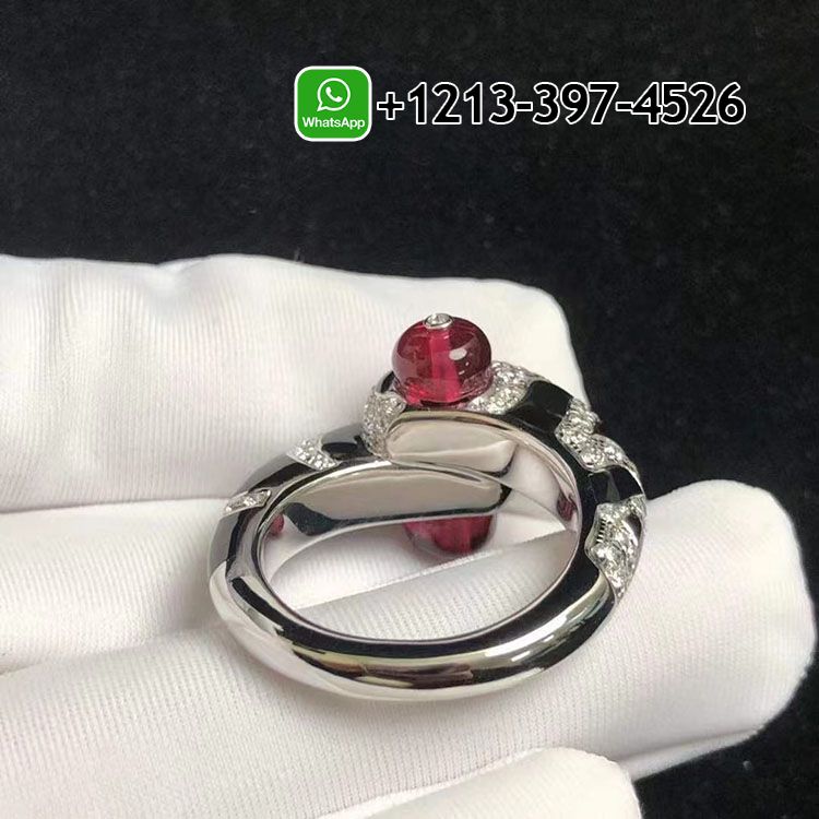 cj3tzam1k2h Custom Made Best Sellers Quality 1:1 Cartier Beautés du Monde 18k White Gold Diamonds,Rubellite, Onyx High Jewelry Ring - High Quality 18k Gold and Diamond Luxury Distinctive Collection Designer Jewelry Customized Factory Price - Image 4