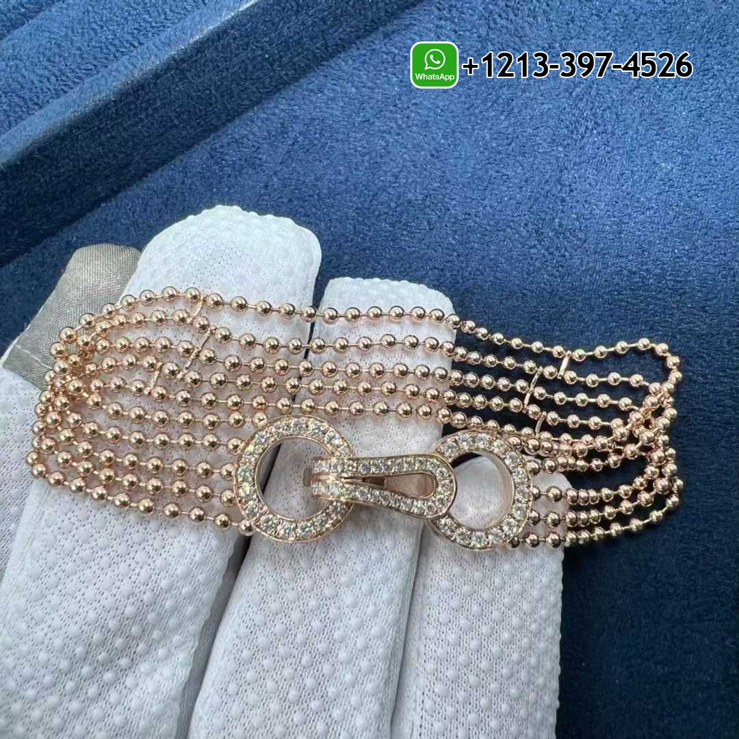cjzr5gplztn Best Sellers 1:1 Quality Cartier Agrafe 18k Rose Gold Pave Diamonds Tassel Bracelet - High Quality 18k Gold and Diamond Luxury Distinctive Collection Designer Jewelry Customized Factory Price - Image 3