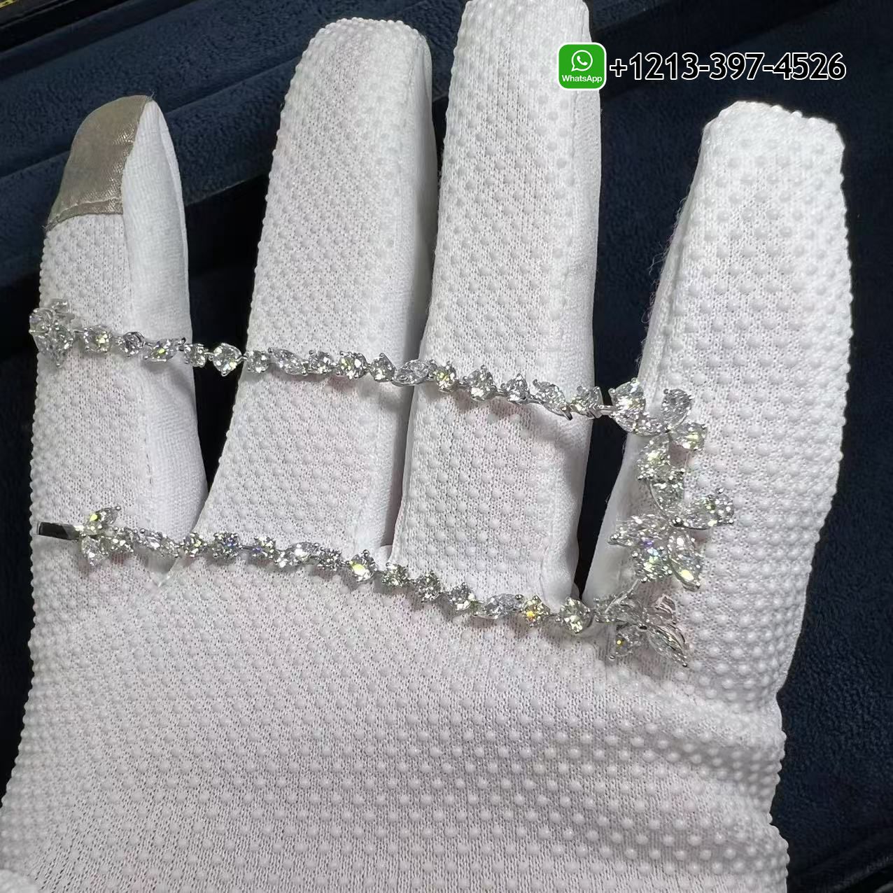 Custom Made Best Sellers Quality 1:1 Graff 18K White Gold Classic Butterfly Diamond Bracelet - High Quality 18k Gold and Diamond Luxury Distinctive Collection Designer Jewelry Customized Factory Price