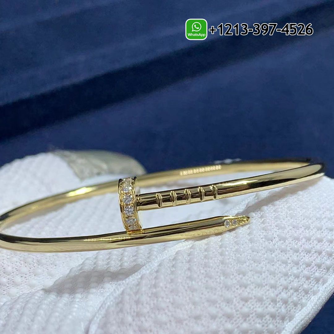 clulivapz02 Cartier Juste Un Clou Diamonds 18k Yellow Gold Small Model Nail Bracelet B6066117 - High Quality 18k Gold and Diamond Luxury Distinctive Collection Designer Jewelry Customized Factory Price