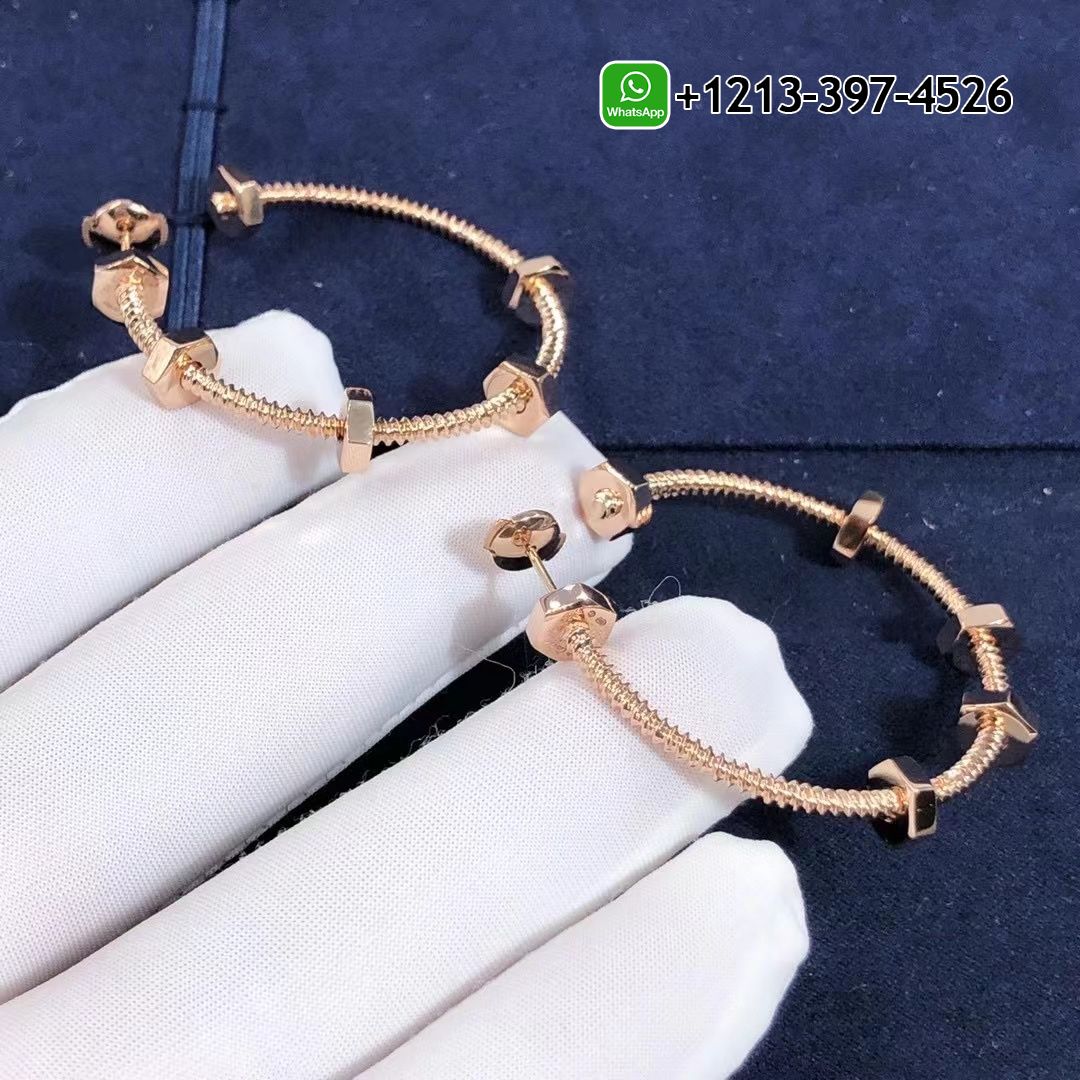 clyvlljczzz Cartier Ecrou De Cartier 18K Rose Gold Earrings B8301408 - High Quality 18k Gold and Diamond Luxury Distinctive Collection Designer Jewelry Customized Factory Price