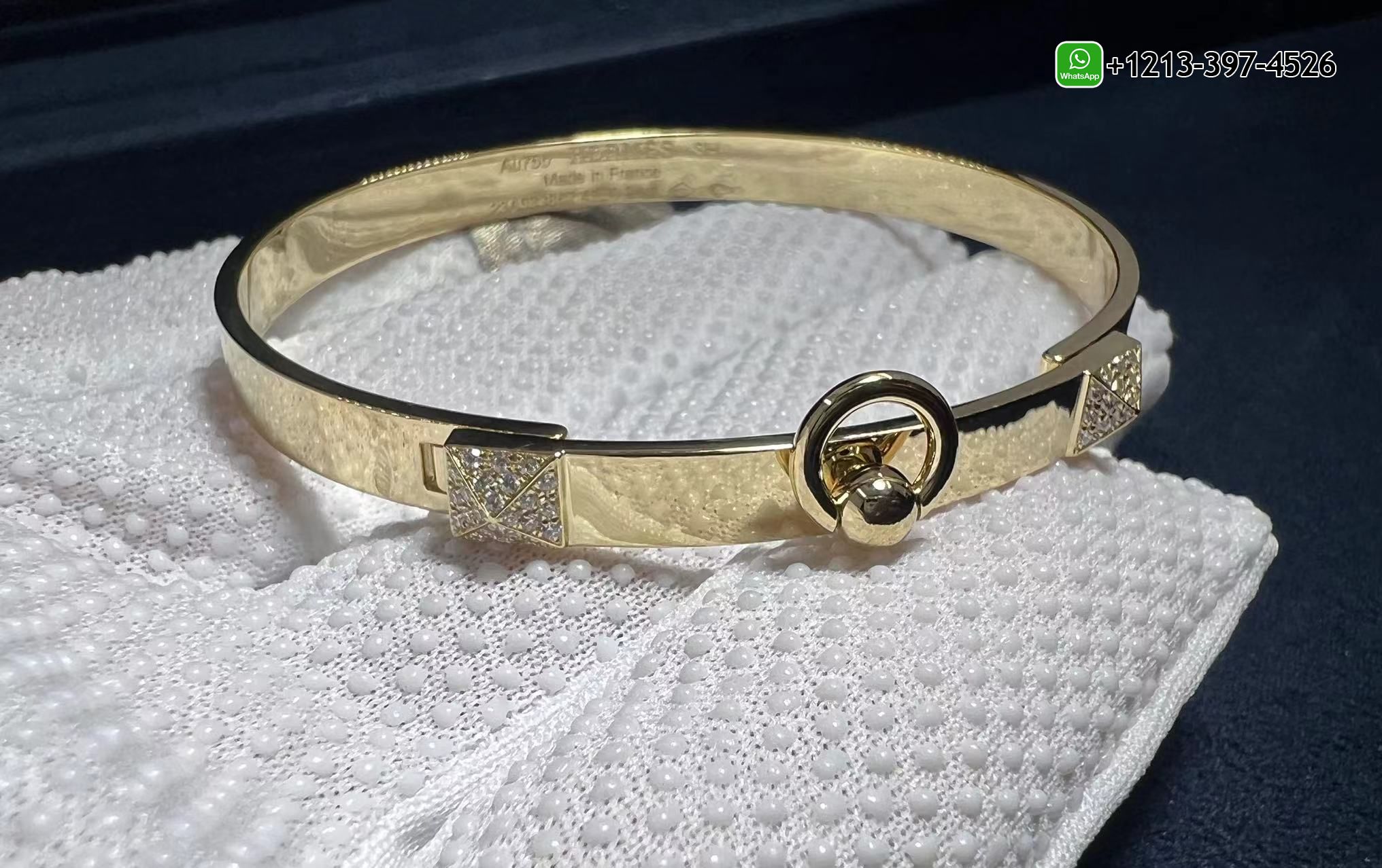 1:1 Quality Custom Made Cartier 18k White Gold Iconic Double Circle Chain Love Bracelet Replica - High Quality 18k Gold and Diamond Luxury Distinctive Collection Designer Jewelry Customized Factory Price