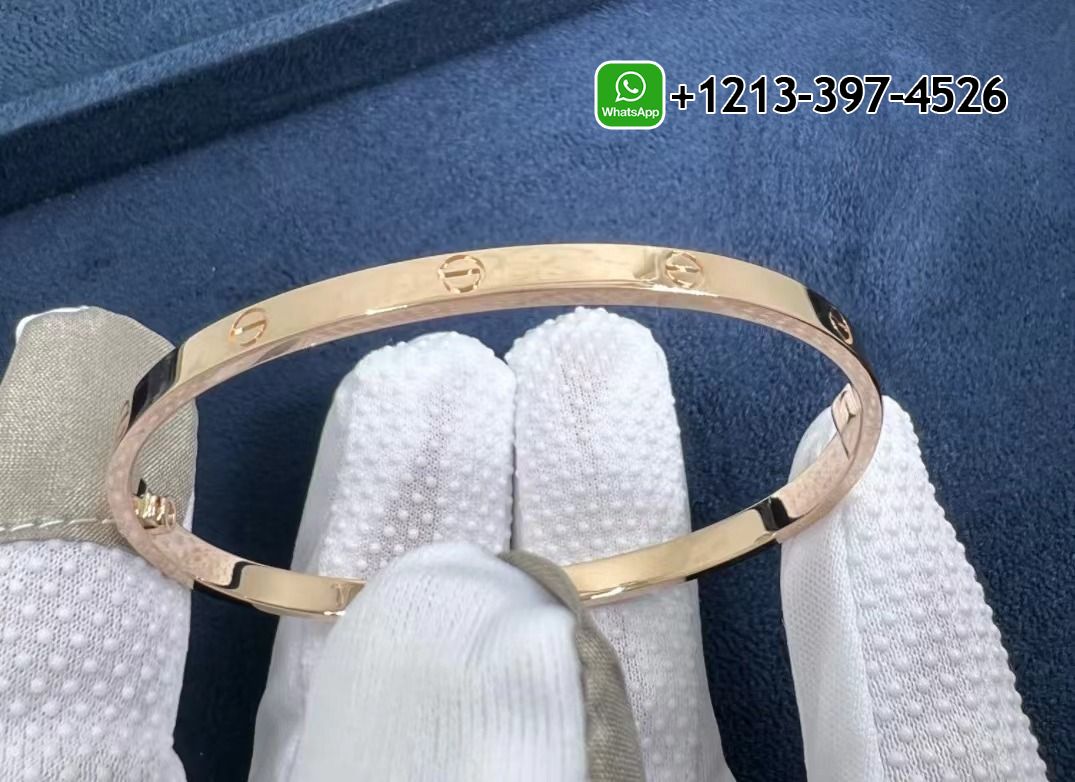 cq5k1oaolto Cartier Solid 18k Rose Gold Small Model Love Bracelet B6047317 - High Quality 18k Gold and Diamond Luxury Distinctive Collection Designer Jewelry Customized Factory Price - Image 5