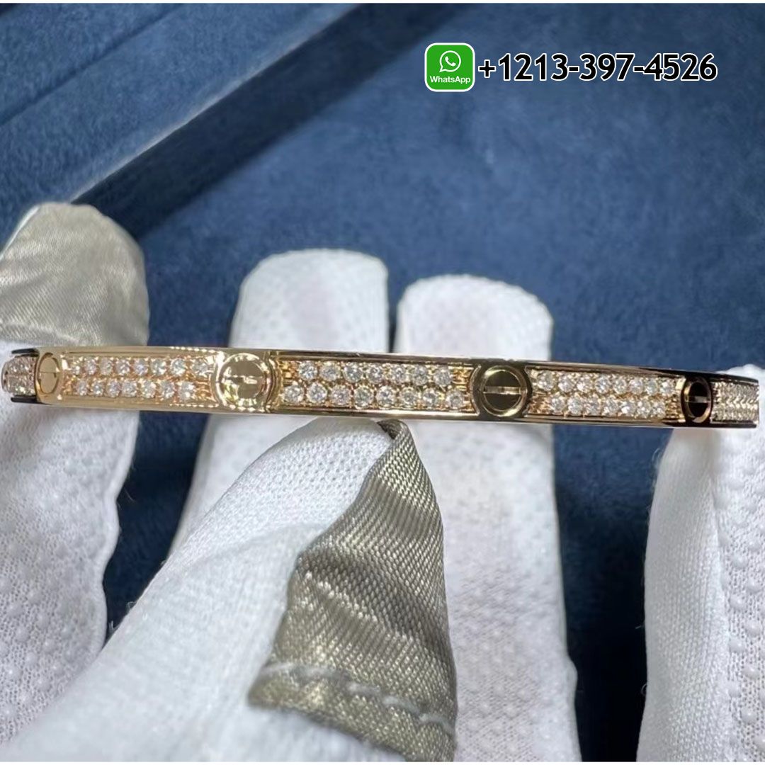 crvtgs5qowv Custom Made Top Quality Cartier 18K Rose Gold Diamond Paved Small Model LOVE Bracelet - High Quality 18k Gold and Diamond Luxury Distinctive Collection Designer Jewelry Customized Factory Price