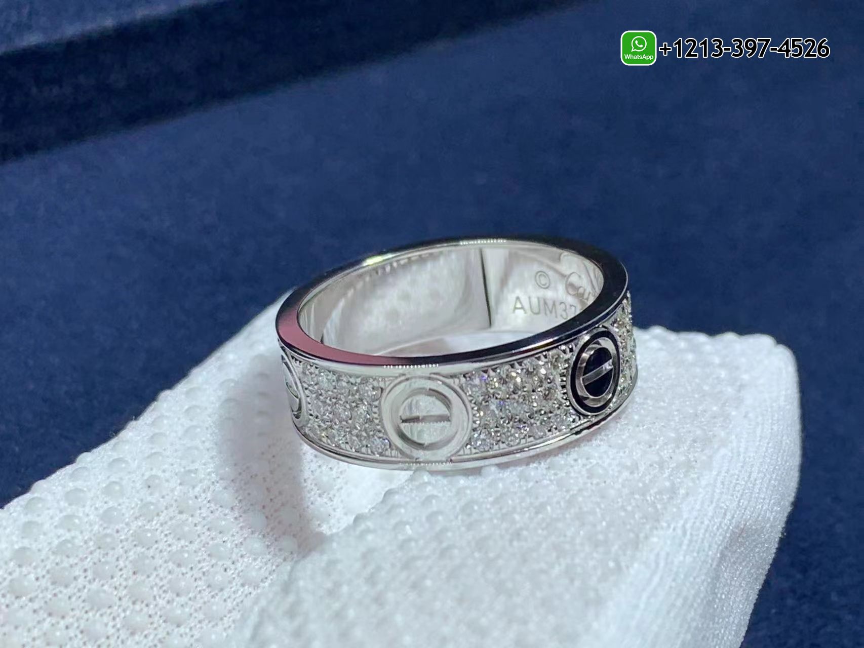 cseygeshcel Best Sellers 1:1 Quality Cheap Custom Made Custom Cartier Love 18K White Gold Full Diamond-Paved 6.5MM Band Ring - High Quality 18k Gold and Diamond Luxury Distinctive Collection Designer Jewelry Customized Factory Price - Image 2