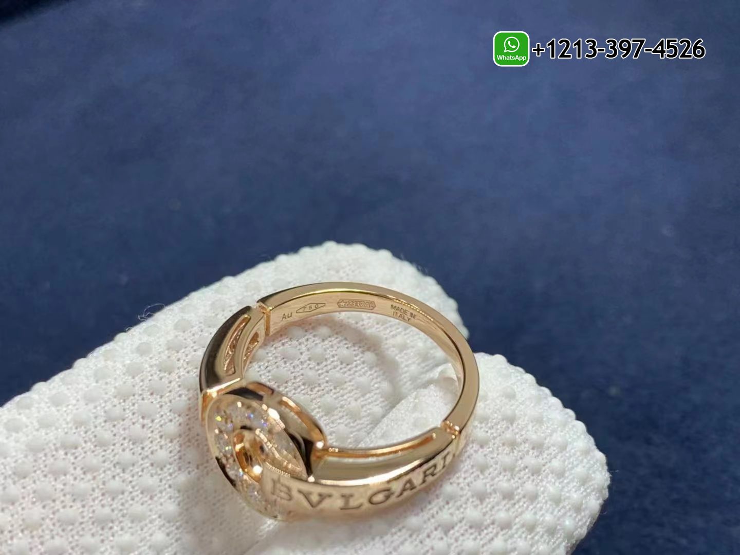 d1ichjvlbpn Best Sellers 1:1 Quality Cheap Custom Made Bvlgari 18k Rose Gold Set With Pavé Diamonds Ring - High Quality 18k Gold and Diamond Luxury Distinctive Collection Designer Jewelry Customized Factory Price - Image 3