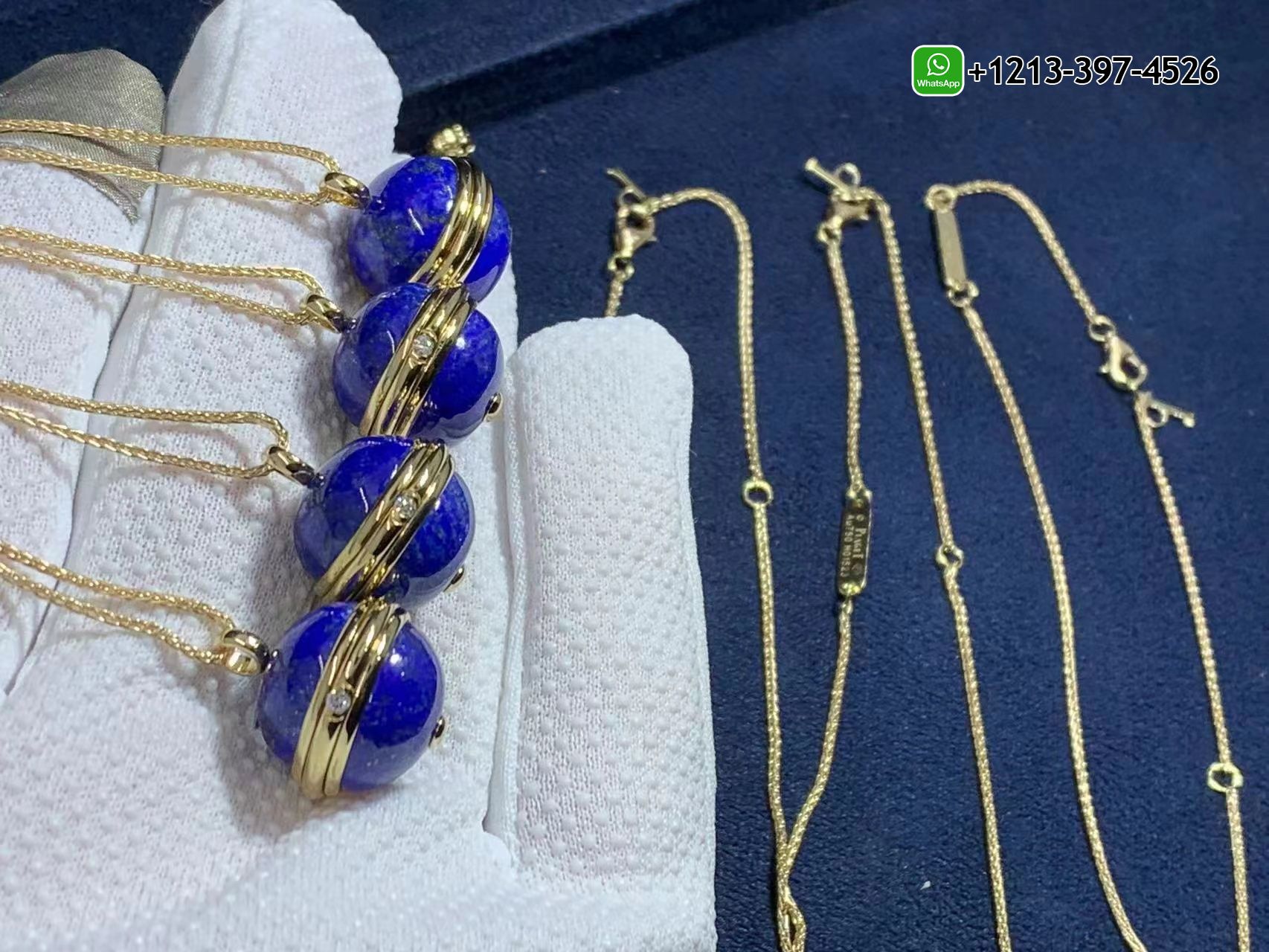 dajd0txfj21 Best Sellers 1:1 Quality Cheap Custom Made Piaget 18k Yellow Gold With Diamond Lapis Lazuli Possession Pendant Necklace - High Quality 18k Gold and Diamond Luxury Distinctive Collection Designer Jewelry Customized Factory Price - Image 6