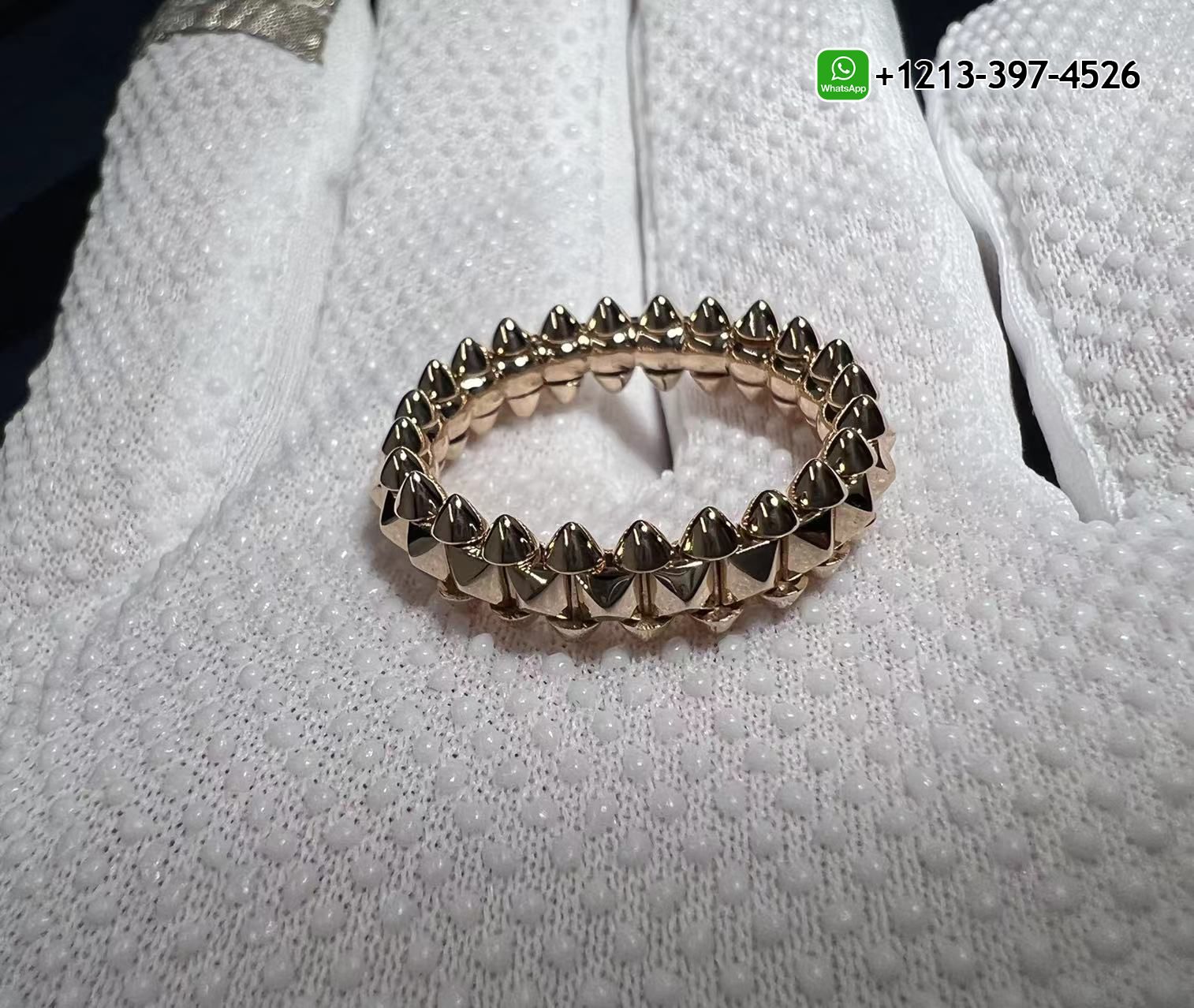 dapmj2lmlbo Cheap Cartier Solid 18k Rose Gold Medium Model Clash de Cartier Ring Replica - High Quality 18k Gold and Diamond Luxury Distinctive Collection Designer Jewelry Customized Factory Price - Image 2