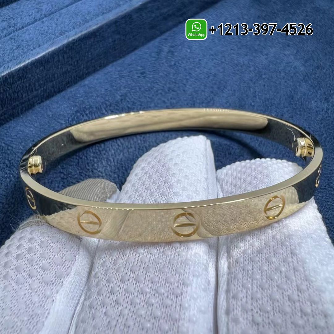 Custom Made Solid 18K Yellow Gold Cartier Love Bracelet - High Quality 18k Gold and Diamond Luxury Distinctive Collection Designer Jewelry Customized Factory Price Db1bdxkfwyl